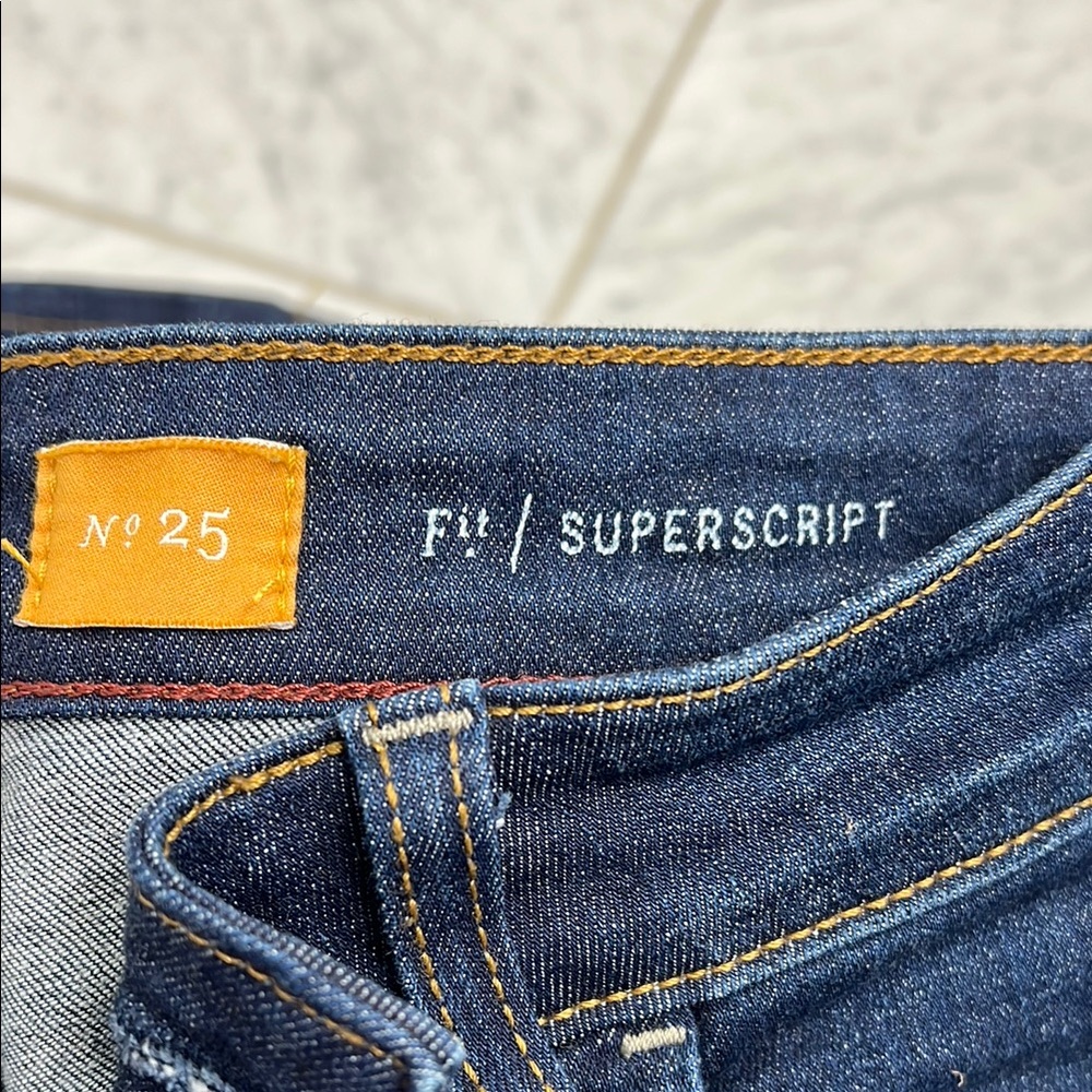 Sz 25 Superscript Pilcro Dark Wash Denim Jeans - Picture 3 of 5